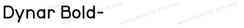 Dynar Bold字体转换